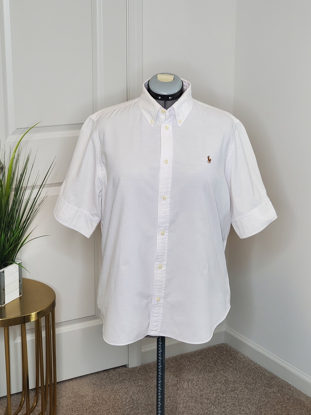 Polo Ralph Lauren Women's Oxford Shirt, White (Size XL) - Picture 1 of 10